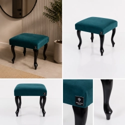 Taboret Pufa Tapicerowana Turkus LPG-0 Rozmiary